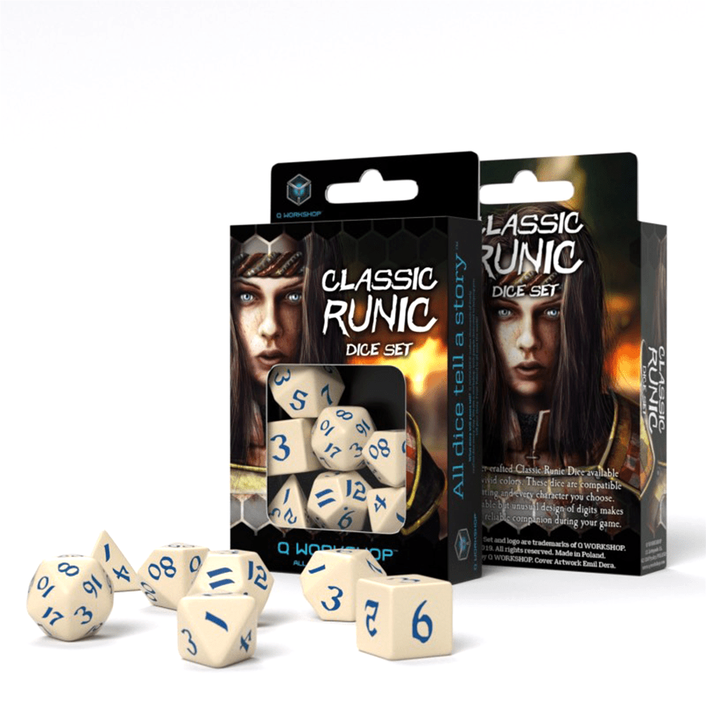 Classic Runic kauliukų rinkinys smėlio ir raudonos sp - OBUOLYS