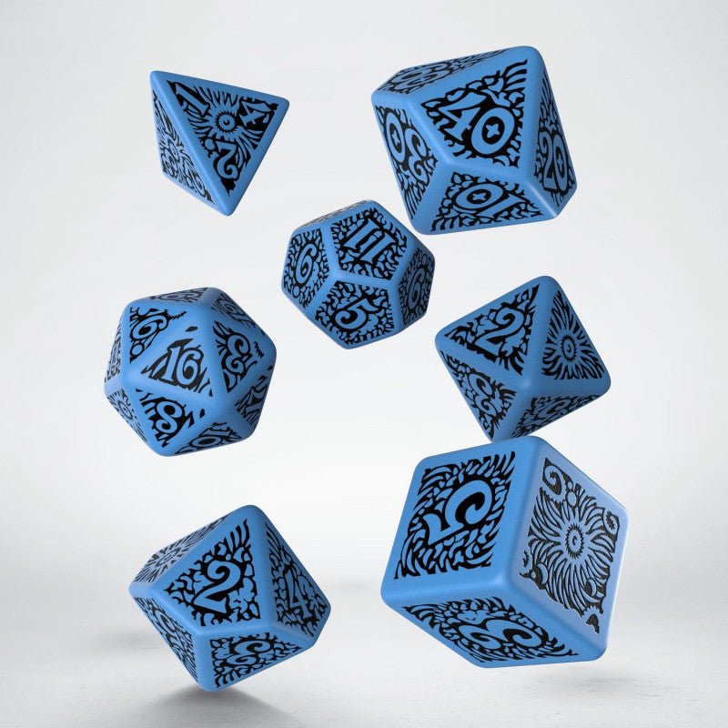 COC The Outer Gods Azathoth kauliukų rinkinys mėlynos ir juodos spalvos - OBUOLYS