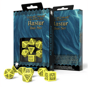 COC The Outer Gods Hastur kauliukų rinkinys geltonos ir juodos spalvos - OBUOLYS
