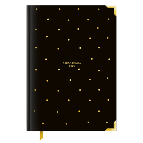 M DYDŽIO STILINGA JUODA 2026 M. DARBO KNYGA: su mados ikonos biografija ir citatomis + galimybė personalizuoti!