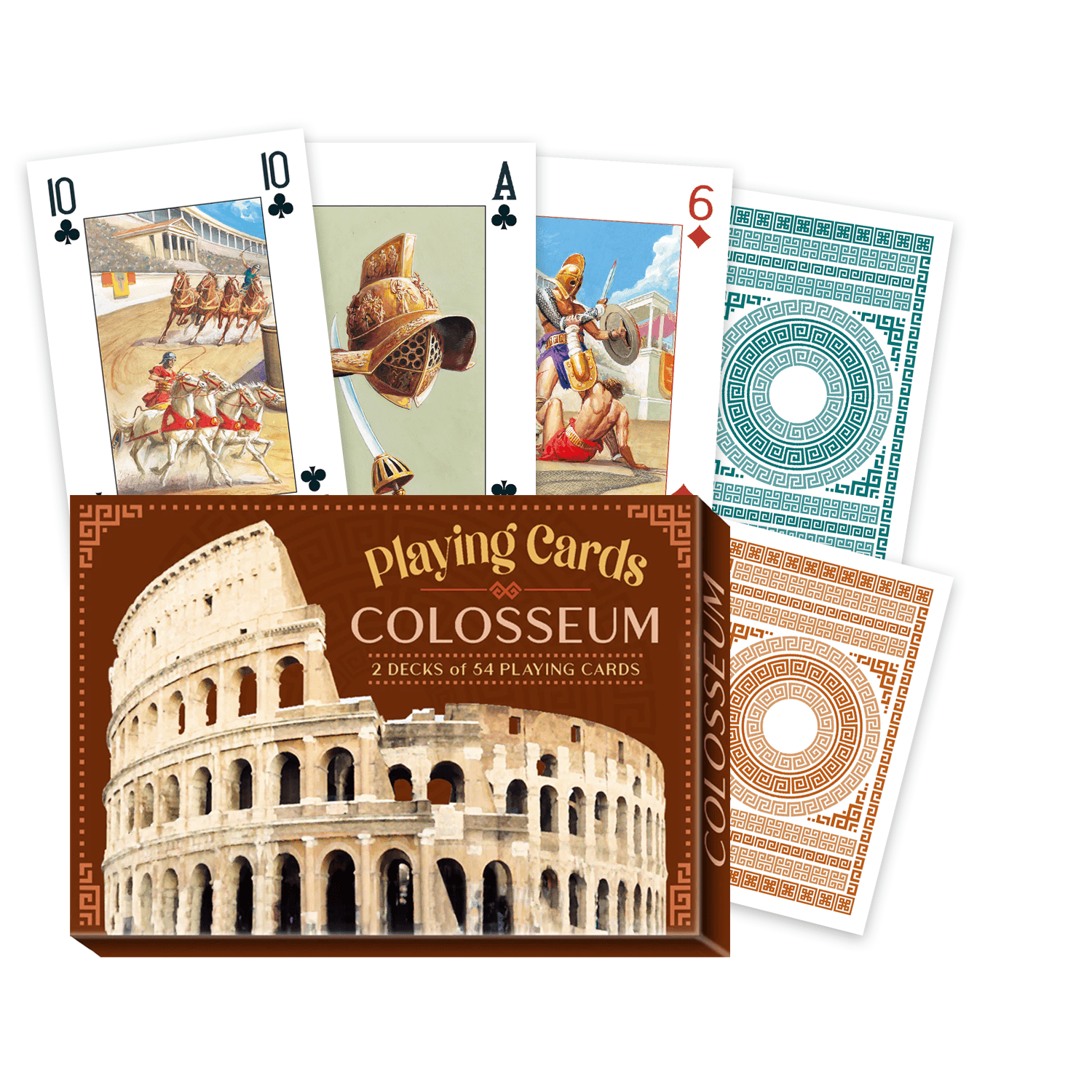 Colosseum Žaidimo kortos Dvi Kaladės Lo Scarabeo - OBUOLYS
