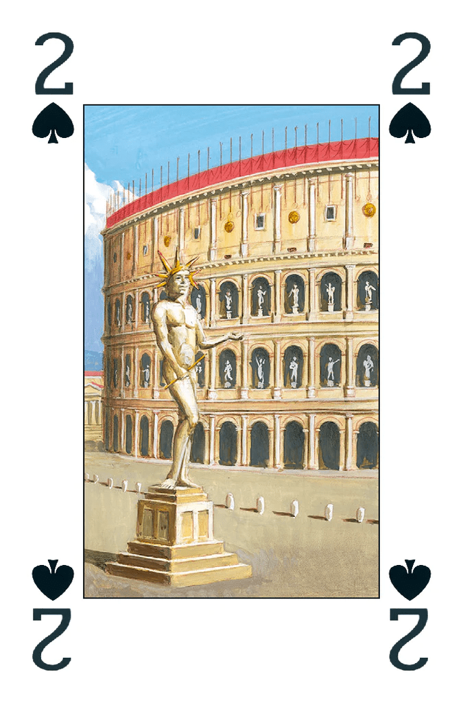 Colosseum Žaidimo kortos Dvi Kaladės Lo Scarabeo - OBUOLYS
