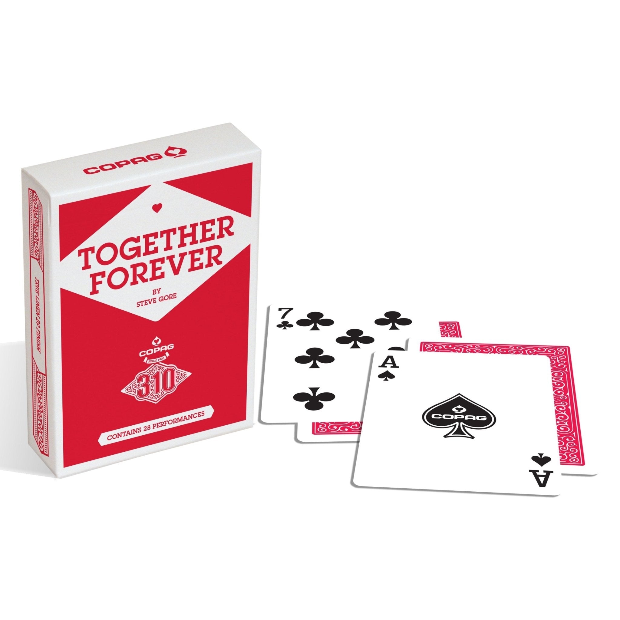 Copag 310 Together Forever pokerio kortos (raudona) - OBUOLYS