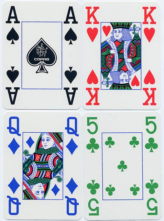 Copag 4 Colour pokerio kortos (Mėlynos) - OBUOLYS