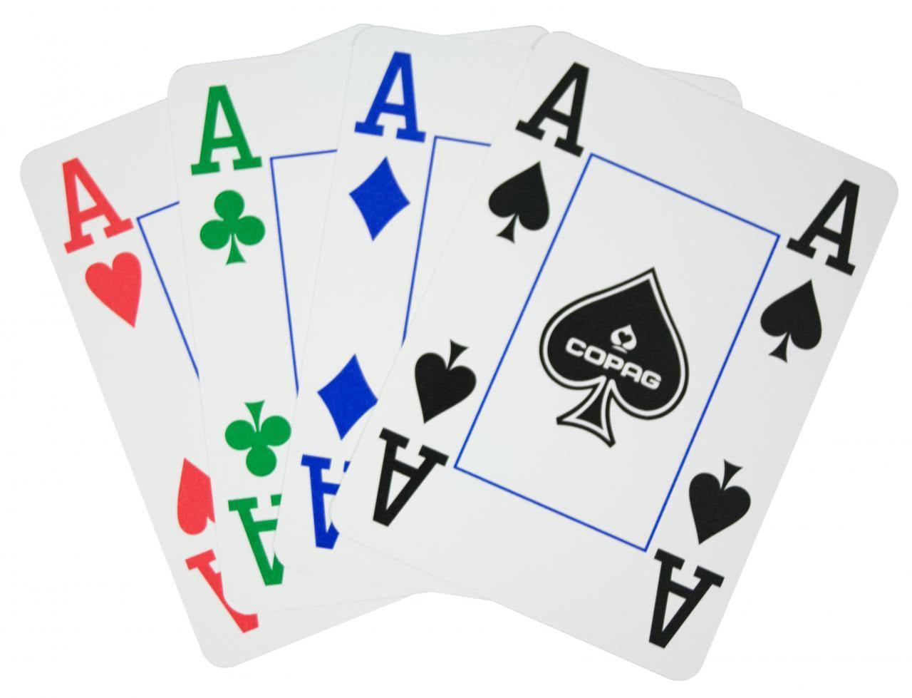 Copag 4 Colour pokerio kortos (Mėlynos) - OBUOLYS