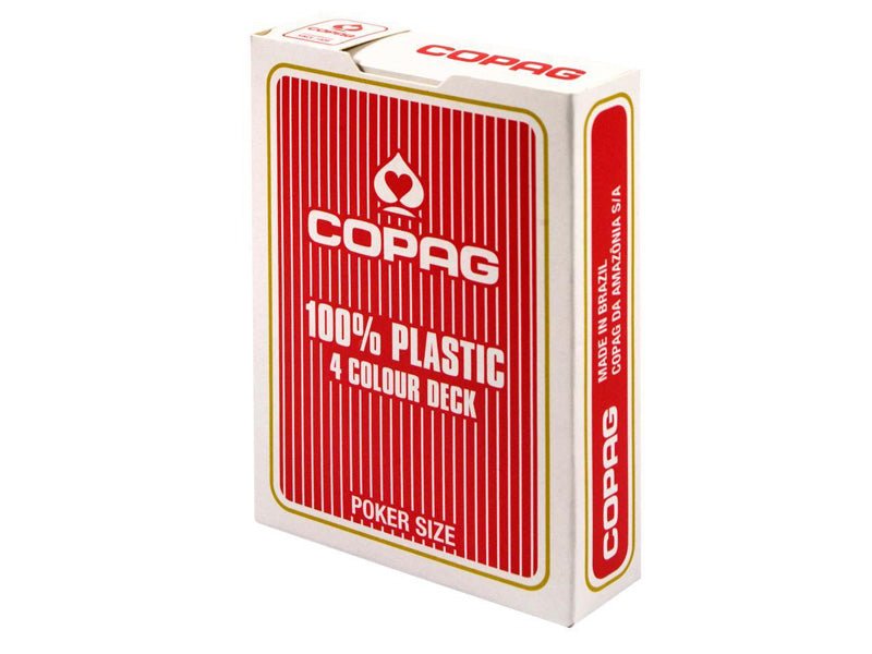 Copag 4 Colour pokerio kortos (Raudonos) - OBUOLYS