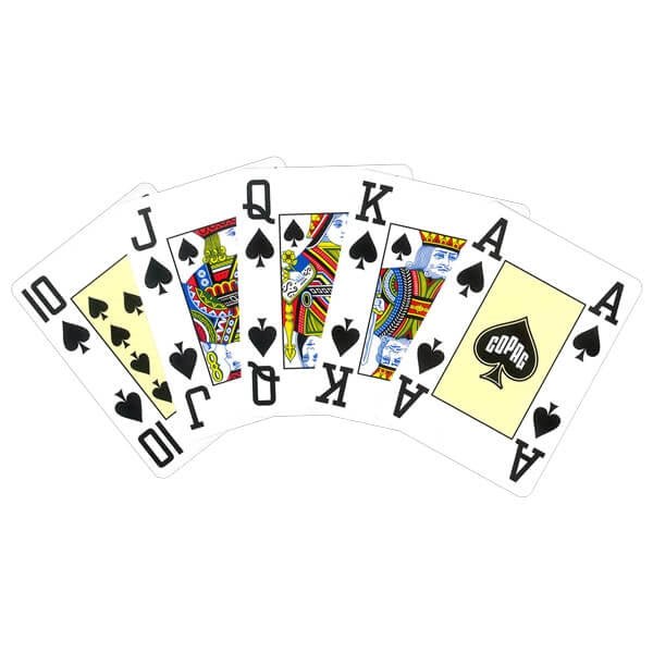 Copag 4 Corner Jumbo pokerio kortos baltoje dėžutėje (mėlynos) - OBUOLYS