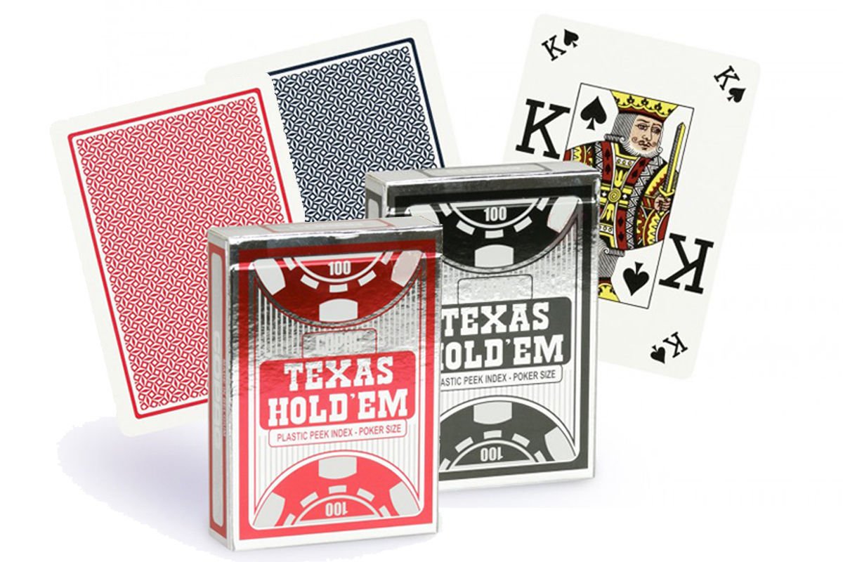 Copag Texas Holdem Peek Index pokerio kortos (Juodos) - OBUOLYS