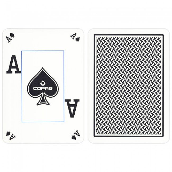 Copag Texas Holdem Peek Index pokerio kortos (Juodos) - OBUOLYS