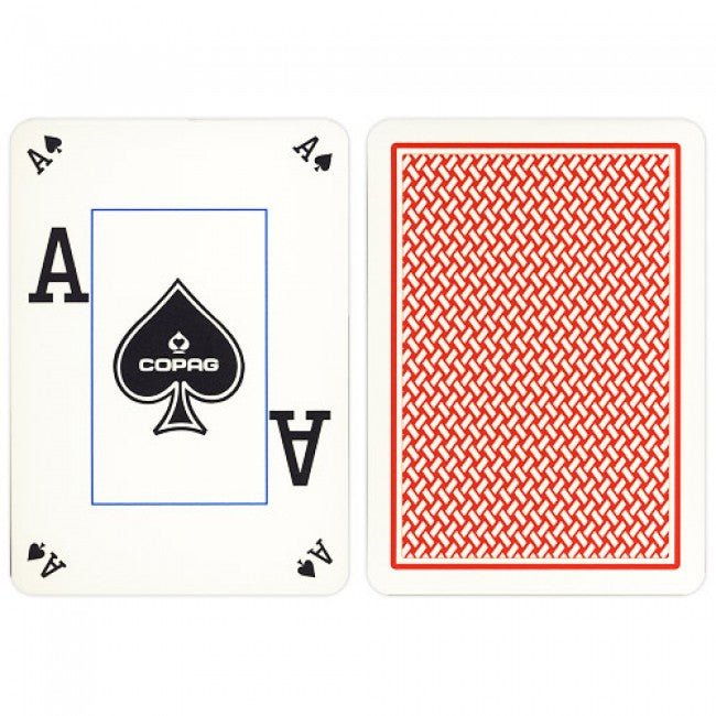 Copag Texas Holdem Peek Index pokerio kortos (Raudonos) - OBUOLYS