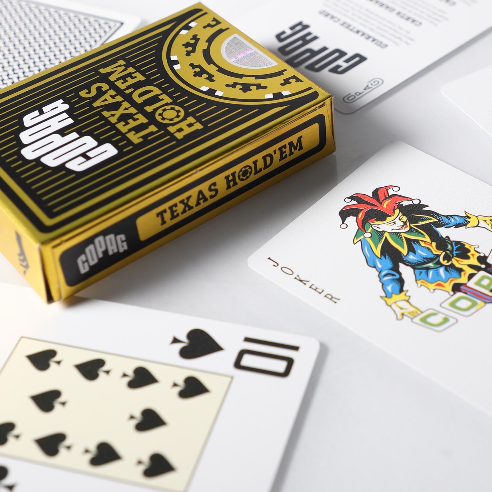 Copag Texas Holdem pokerio kortos (Juodos) - OBUOLYS