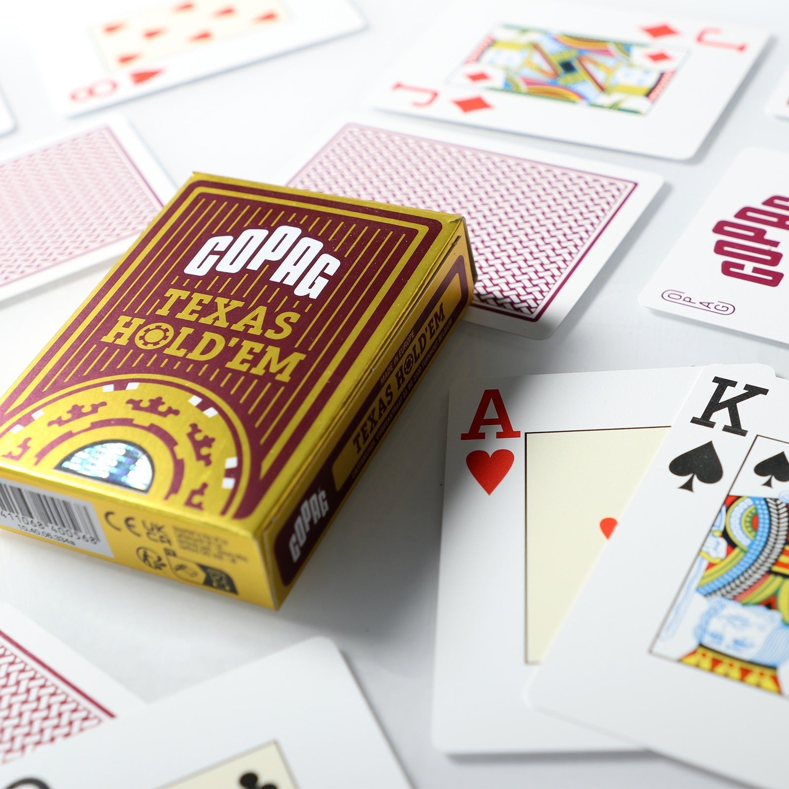 Copag Texas Holdem pokerio kortos (Raudonos) - OBUOLYS