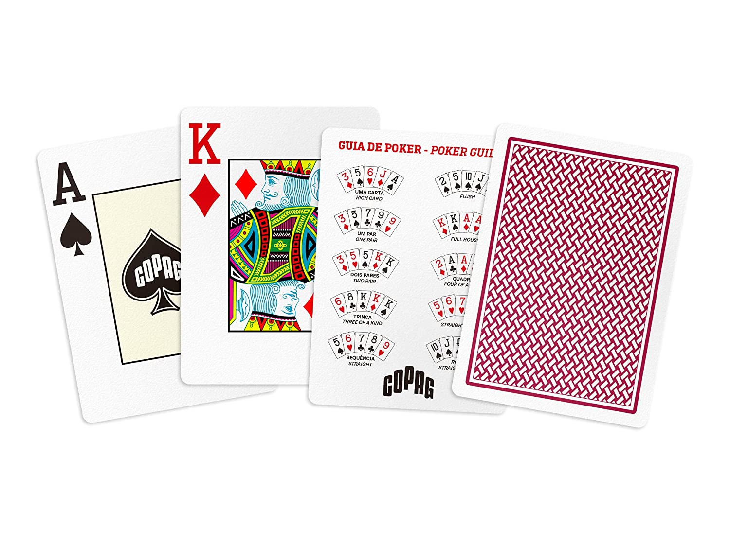 Copag Texas Holdem pokerio kortos (Raudonos) - OBUOLYS