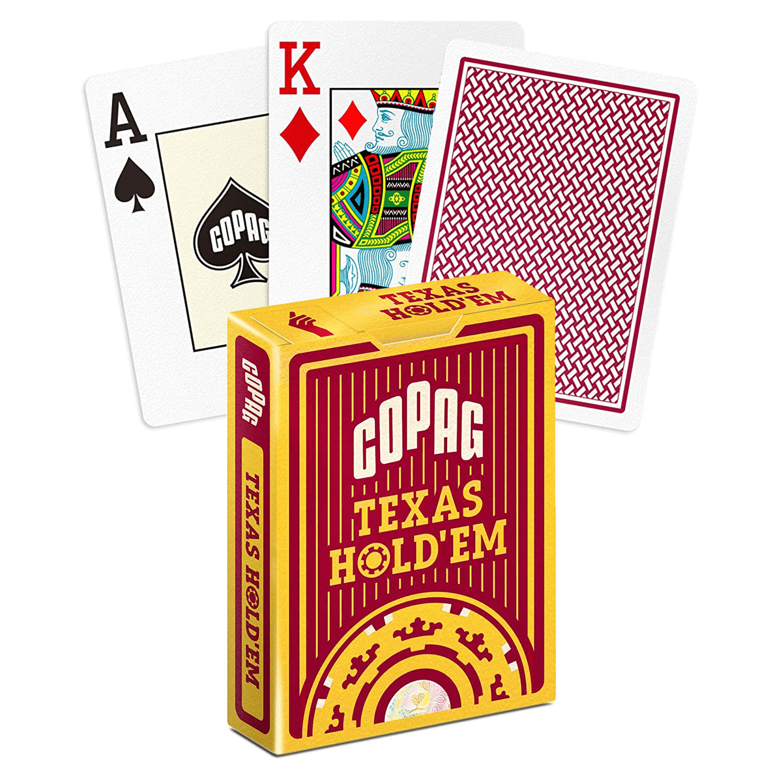 Copag Texas Holdem pokerio kortos (Raudonos) - OBUOLYS