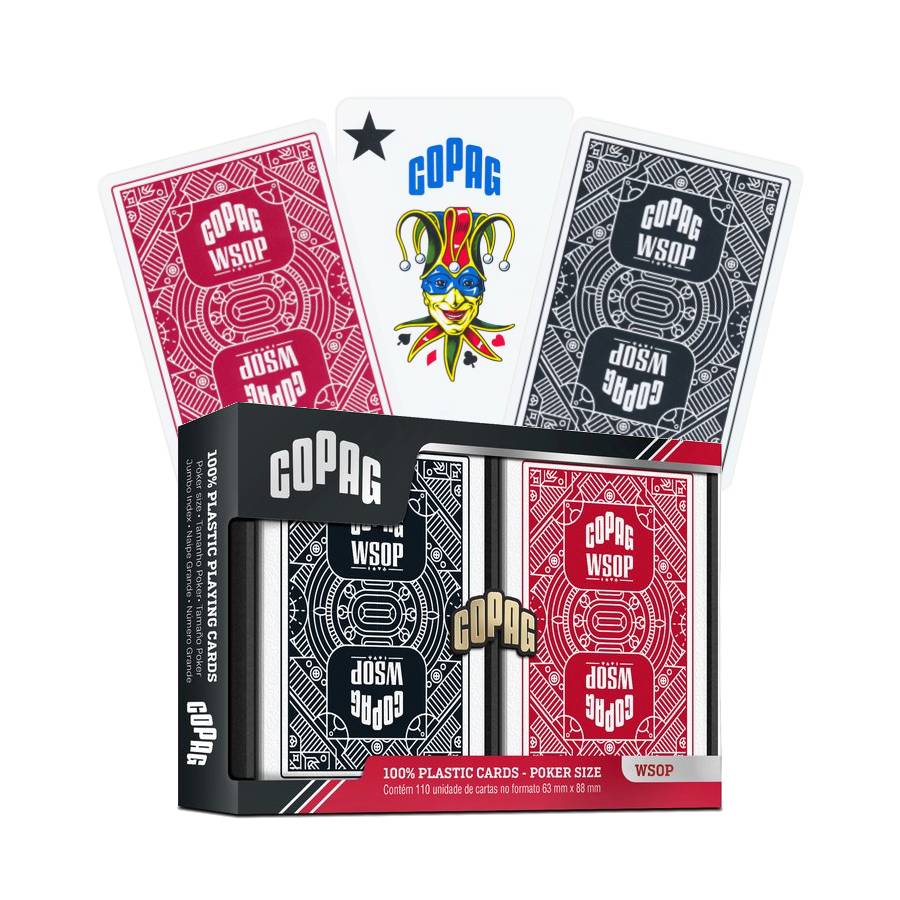 Copag Wsop Jumbo Index Double Plastic žaidimo kortos - OBUOLYS