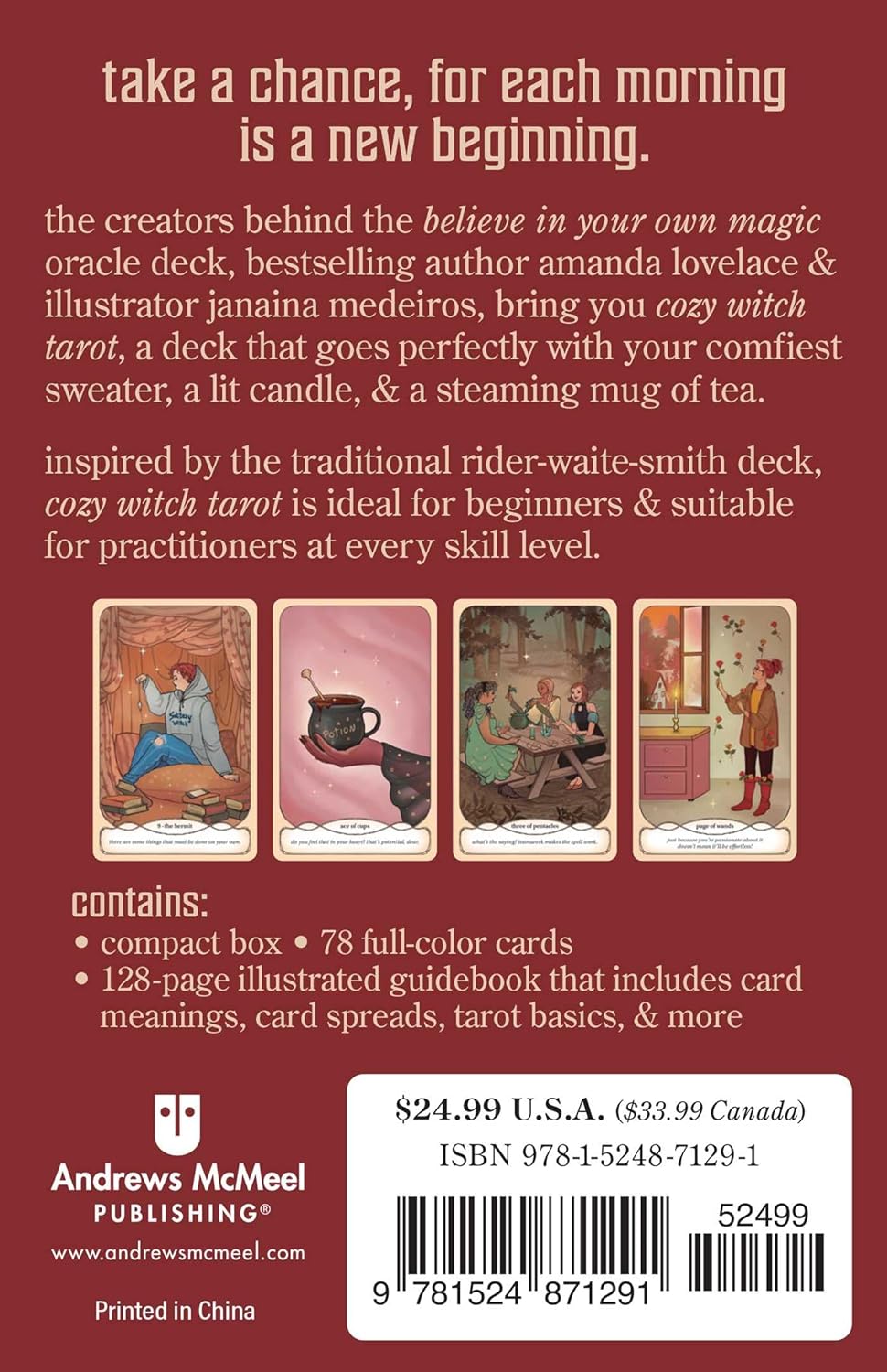 Cozy Witch Taro kortos Andrews McMeel Publishing - OBUOLYS