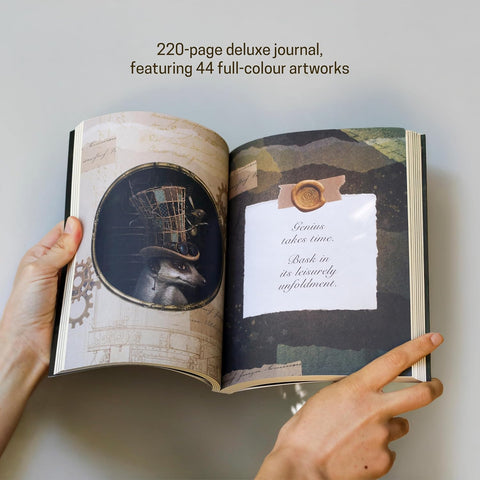 Zoologica: Your Steampunk Creativity & Pendulum užrašinė Blue Angel