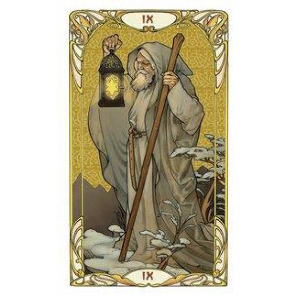 Golden Art Nouveau Tarot Mini kortos Lo Scarabeo