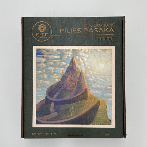 M.K. Čiurlionis Pilies pasaka Dėlionė Medinė XL Dydis (700 detalių) Fantasy Puzzles