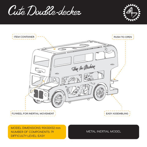Cute Double–Decker kontstruktorius Time For Machine - OBUOLYS