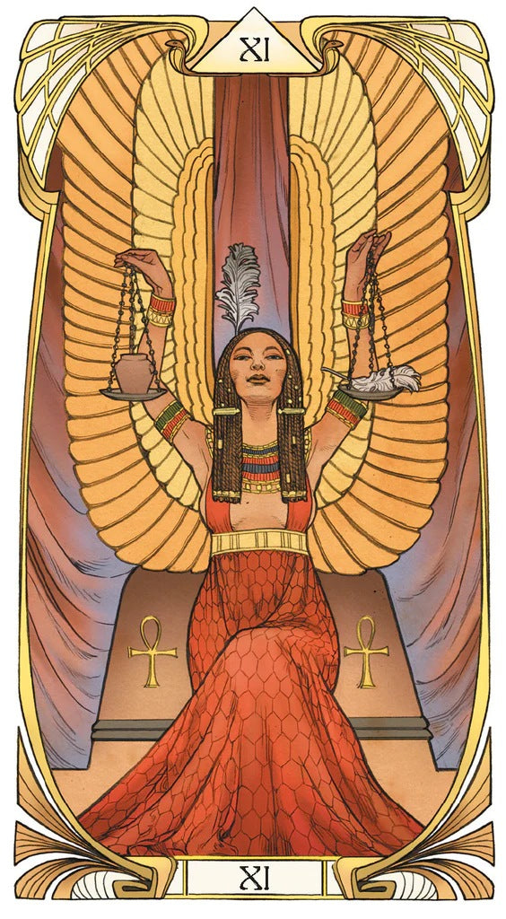 Egyptian Art Nouveau Tarot kortos Lo Scarabeo