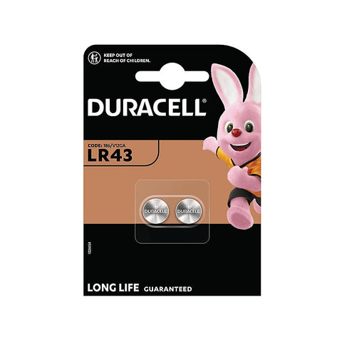 Duracell LR43/186/V12GA šarminės baterijos 2 vnt.