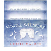 ANGEL WHISPERS AFFIRMATION CARDS: kasdieniai angelų įkvėpimai ir švelnūs vedimai