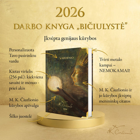 DARBO KNYGA „BIČIULYSTĖ 2026“: šviesos ir draugystės istorija + galimybė personalizuoti + nemokami metalo kampai - OBUOLYS