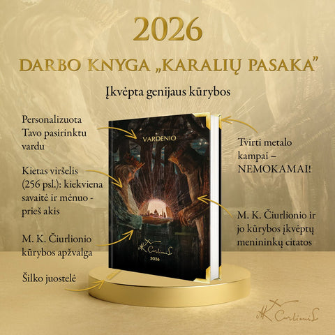 DARBO KNYGA „KARALIŲ PASAKA 2026 (Knygos su defektais) - OBUOLYS