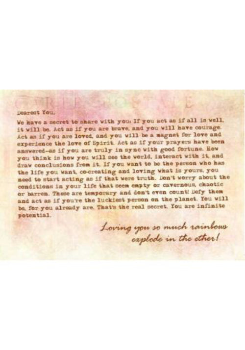 Postcards from Spirit Oracle kortos Hay House