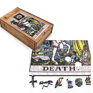 Death (Rider–Waite) Dėlionė Iš Medžio (250 detalių) Fantasy Puzzles - OBUOLYS