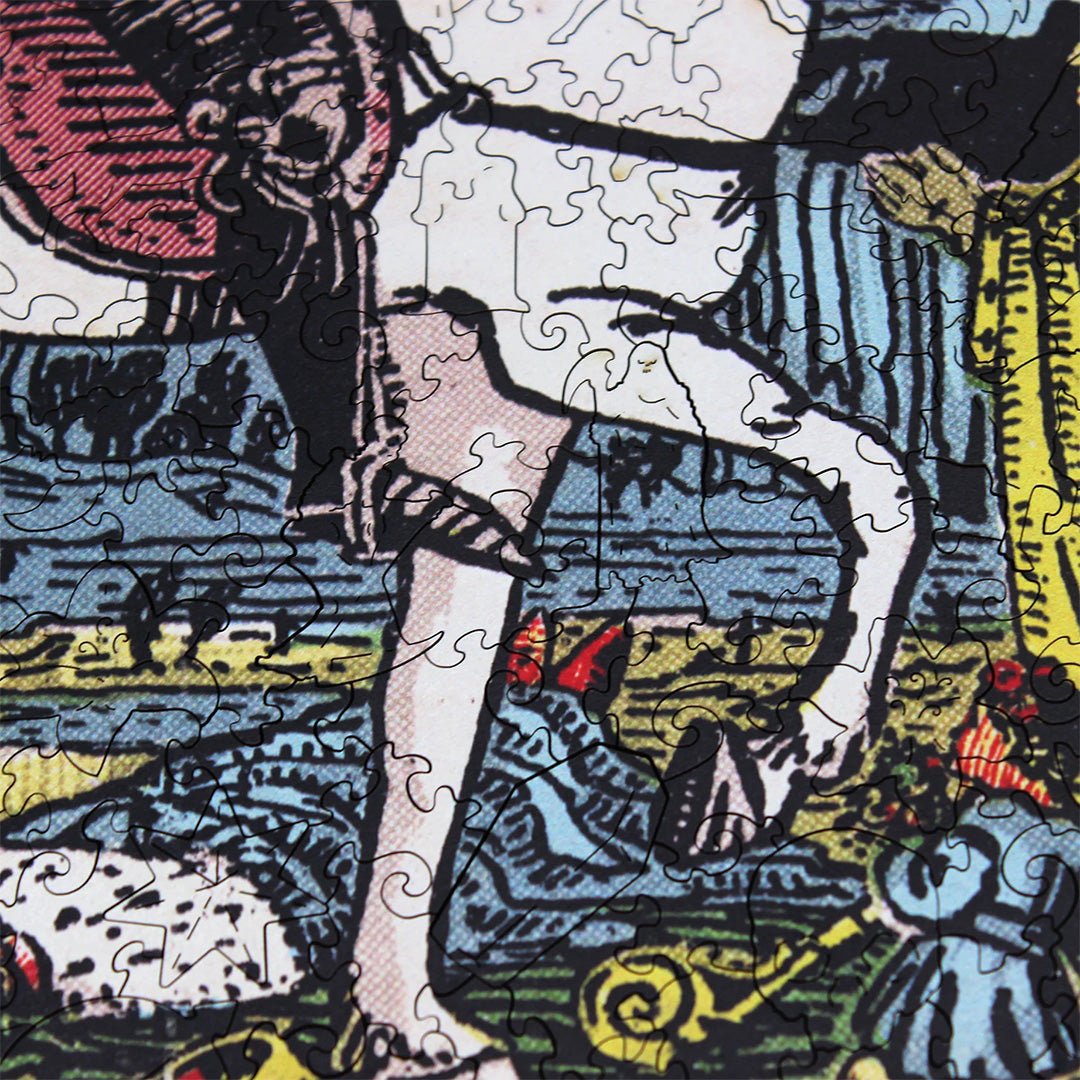 Death (Rider–Waite) Dėlionė Iš Medžio (250 detalių) Fantasy Puzzles - OBUOLYS