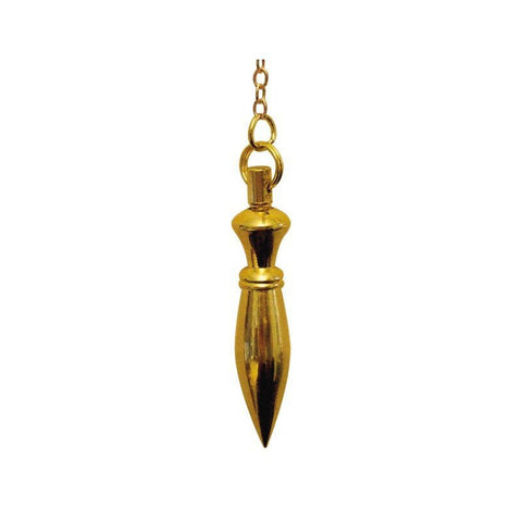 Deluxe Gold Pointed Pendulum Švytuoklė Lo Scarabeo - OBUOLYS