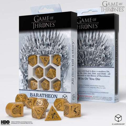 Game of Thrones. Baratheon kauliukų rinkinys Q-WORKSHOP