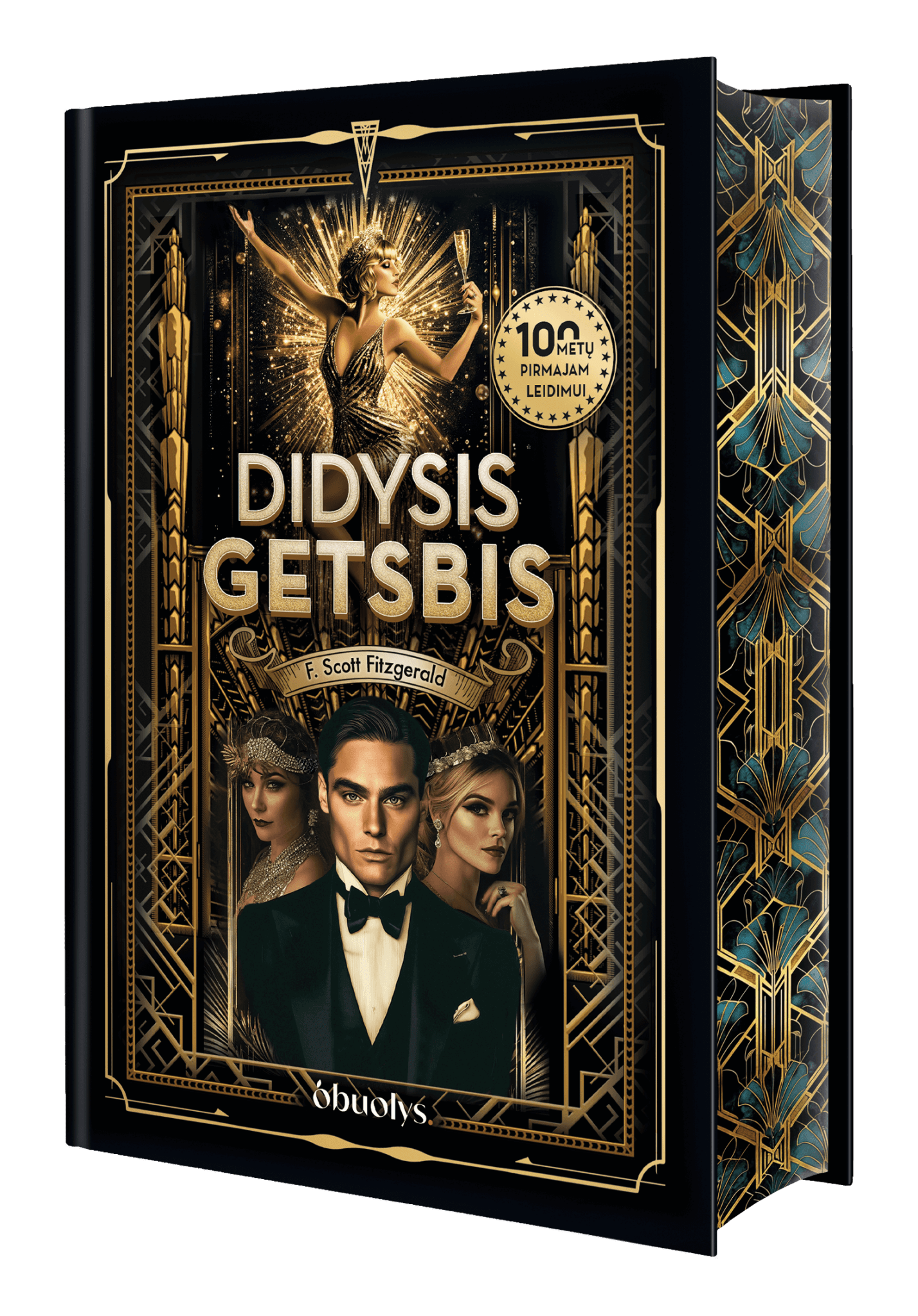 DIDYSIS GETSBIS: kolekcinis leidimas 100 metų jubiliejaus proga + iliustracijos + spalvota puslapių briauna! - OBUOLYS