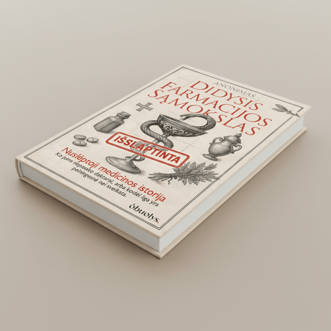 DIDYSIS FARMACIJOS SĄMOKSLAS: nuslėptoji medicinos istorija – ko nepasako daktarai, arba kodėl liga yra pelningesnė nei sveikata