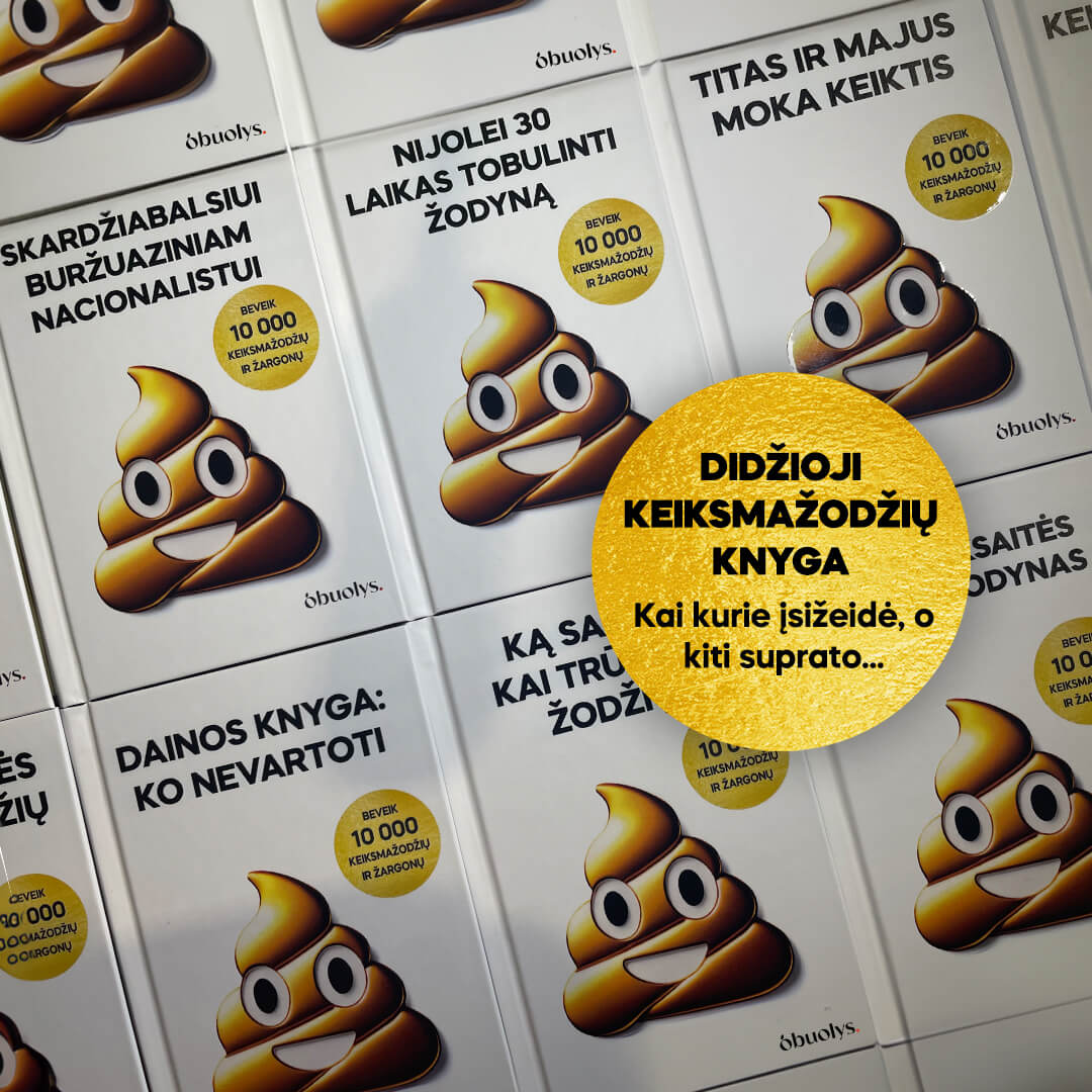 DIDŽIOJI KEIKSMAŽODŽIŲ KNYGA: beveik 10 000 keiksmažodžių ir žargonų + 100 % PERSONALIZUOK PAVADINIMĄ - OBUOLYS