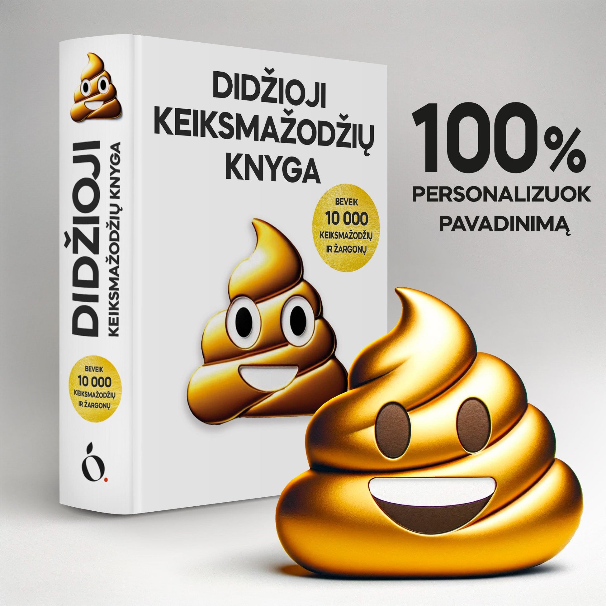 DIDŽIOJI KEIKSMAŽODŽIŲ KNYGA: beveik 10 000 keiksmažodžių ir žargonų + 100 % PERSONALIZUOK PAVADINIMĄ - OBUOLYS