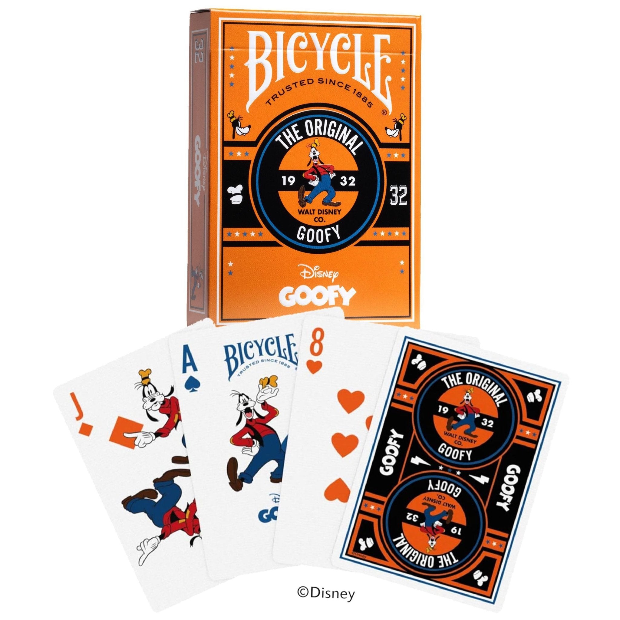 Disney Classic Goofy žaidimo kortos Bicycle - OBUOLYS