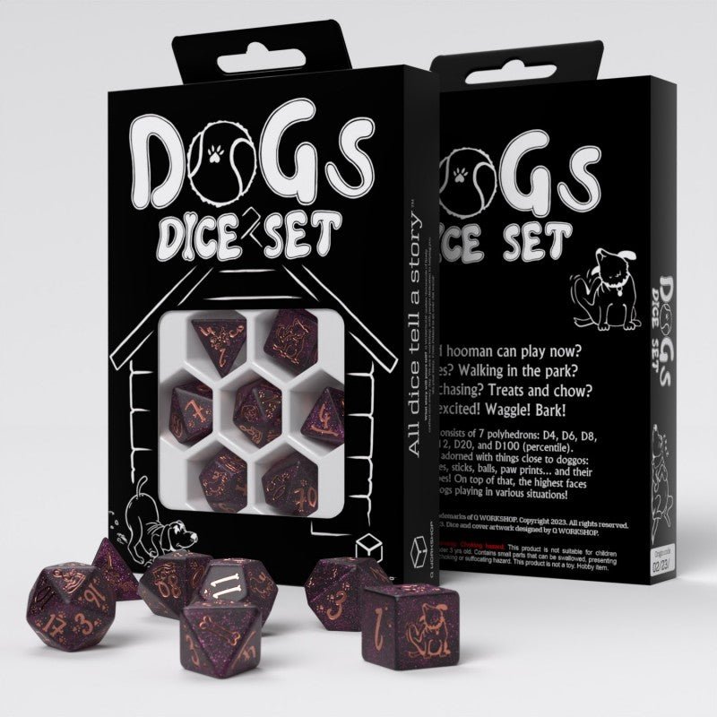 DOGS Dice Set: Luna kauliukų rinkinys - OBUOLYS