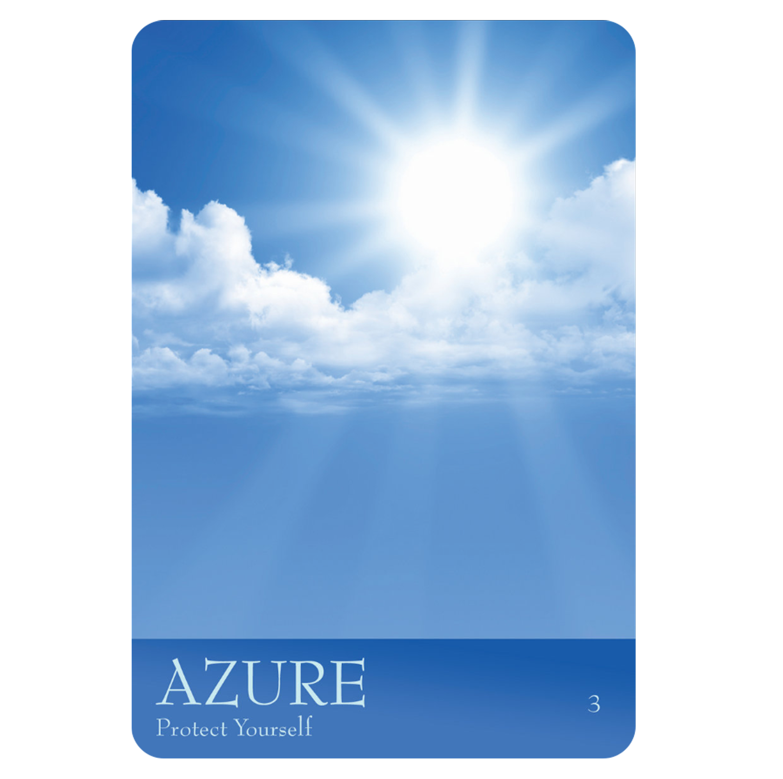 Secret Language of Colour oracle kortos Blue Angel