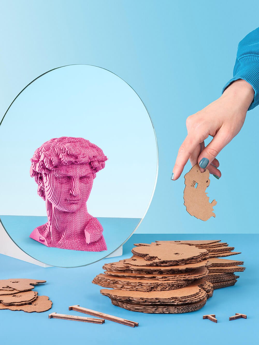 DOVYDAS: surenkama 3D dėlionė - skulptūra - OBUOLYS