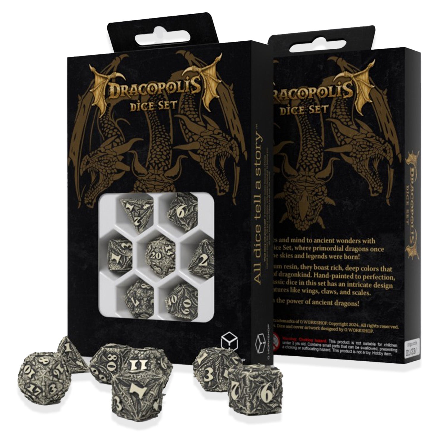 Dracopolis The Scandinavian Blackfang kauliukų rinkinys Q - WORKSHOP - OBUOLYS