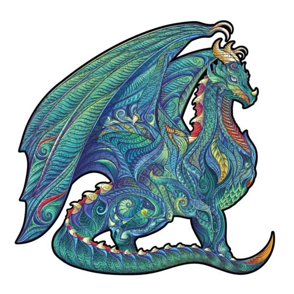 Dragon Dėlionė Iš Medžio M Dydis (150 detalių) Fantasy Puzzles - OBUOLYS