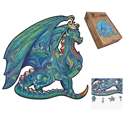 Dragon Dėlionė Iš Medžio M Dydis (150 detalių) Fantasy Puzzles - OBUOLYS