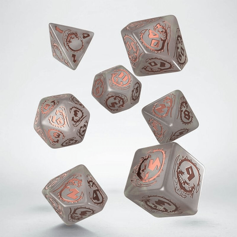 Dragons Rpg Quartz kauliukų rinkinys - OBUOLYS
