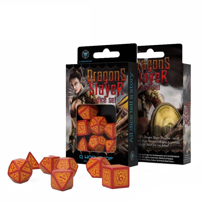 Dragons Slayer RPG kauliukų rinkinys - OBUOLYS