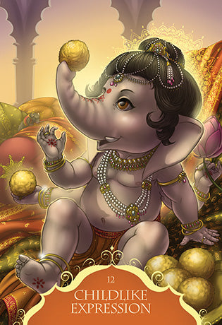 Whispers of Lord Ganesha Oracle Kortos Blue Angel