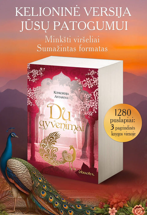 DU GYVENIMAI: kultinis dvasinės literatūros šedevras – kelioninė versija minkštais viršeliais - OBUOLYS