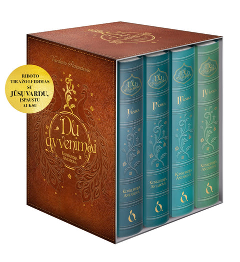 DU GYVENIMAI: kultinis dvasinės literatūros šedevras – riboto tiražo XXL leidimas – 4 knygos kolekcinėje dėžutėje + galimybė personalizuoti - OBUOLYS